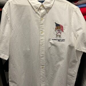 Polo Bear by  Ralph Lauren Cream Casual Button Down Shirt; never worn